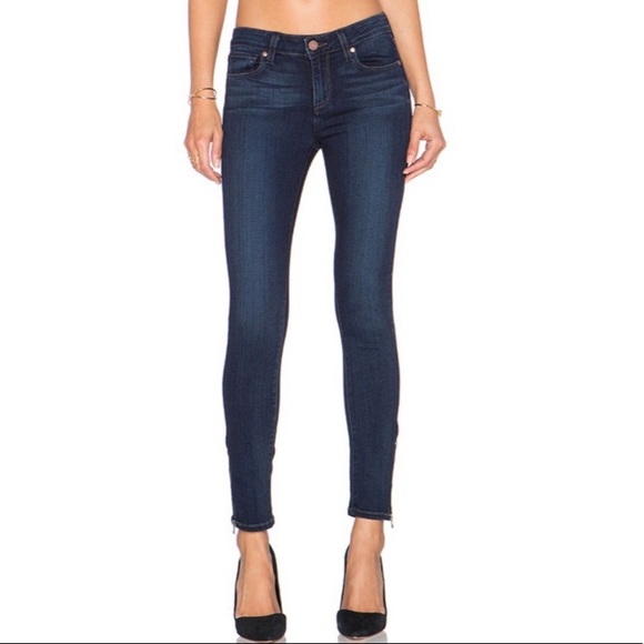 PAIGE Denim - Paige Verdugo Peg Ankle Zip Skinny Jeans 👖